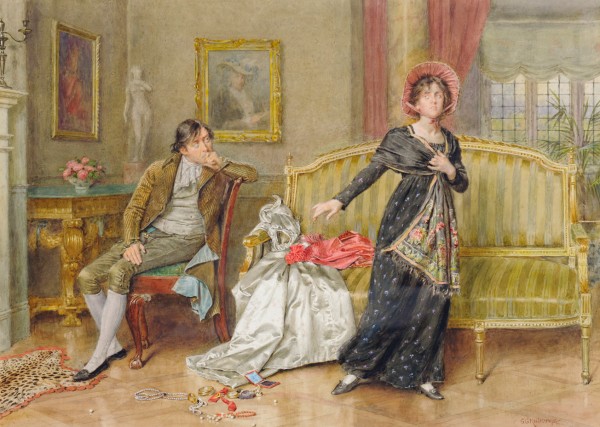 A young couple by George Goodwin Kilburne